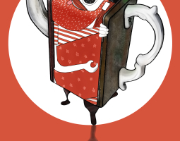 茶壶产品插画设计