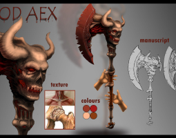 游戏武器设计-血斧【Blood Aex】